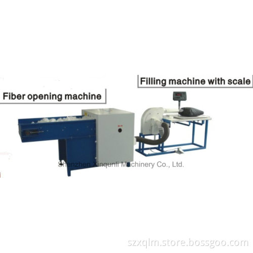 Pillow /Cushion/ Backrest Production Line (small) with Weighing Table